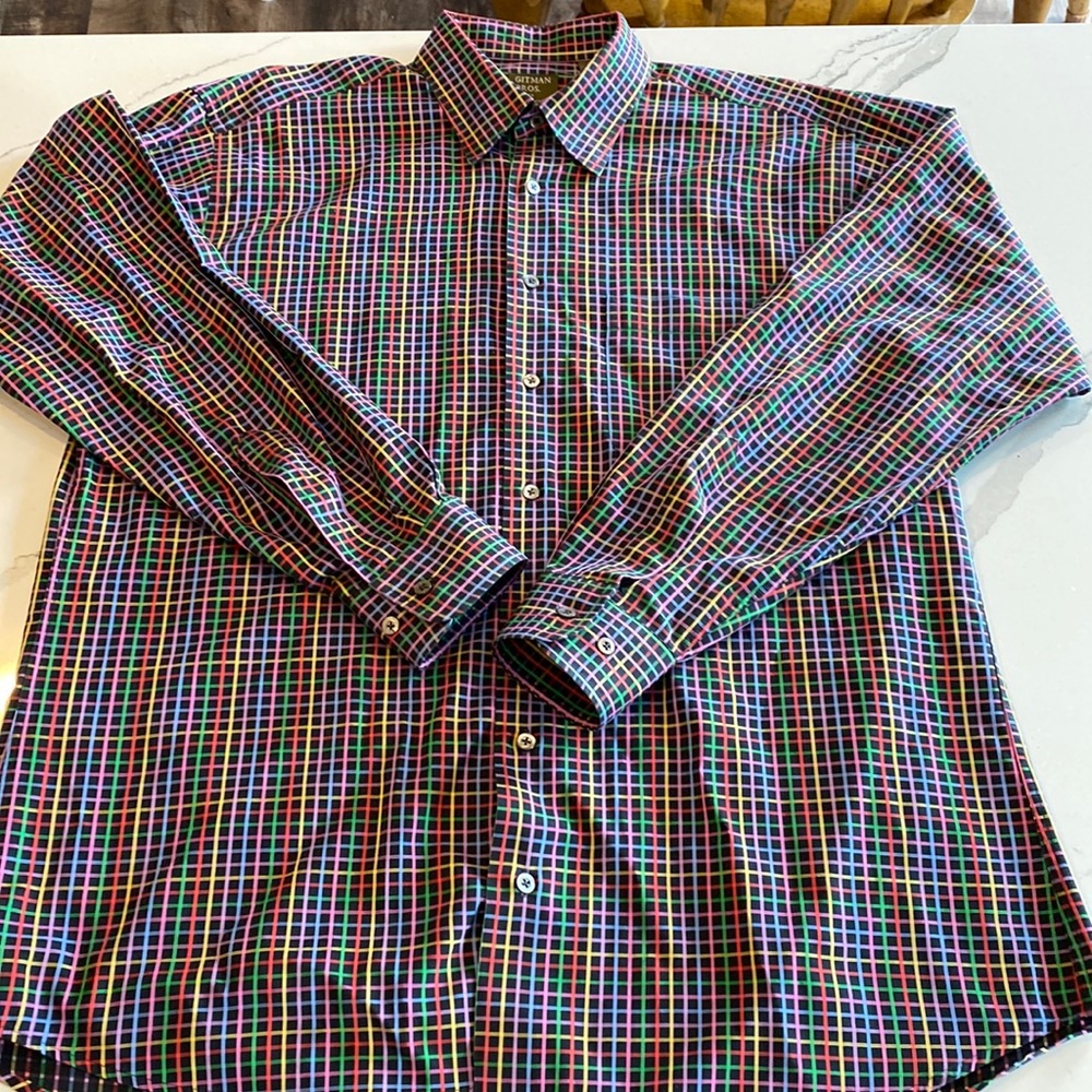 Gitman Bros Long Sleeve Shirt Size L Made in the USA